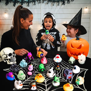 24 PCS Halloween Rubber Ducks in Bulk for Kids - PopFun