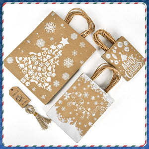 24PCS Christmas Gift Bags Bulk with Handles - PopFun