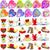 24PCS Kids' Valentines Flower & Heart Building Blocks with Heart Boxes - Wholesale - PopFun
