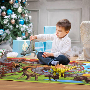 26 PCS Dinosaurs Toys with Large Activity Play Mat - PopFun