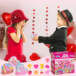 28PCs Valentine’s Mochi Squishy Soft Toys with Heart Gift Box - PopFun