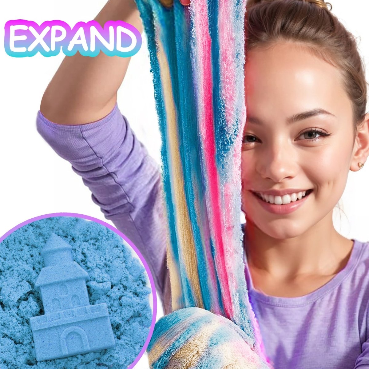 30PCs Valentine Sand Slimes with Cards for Kids Valentine’s Day - PopFun