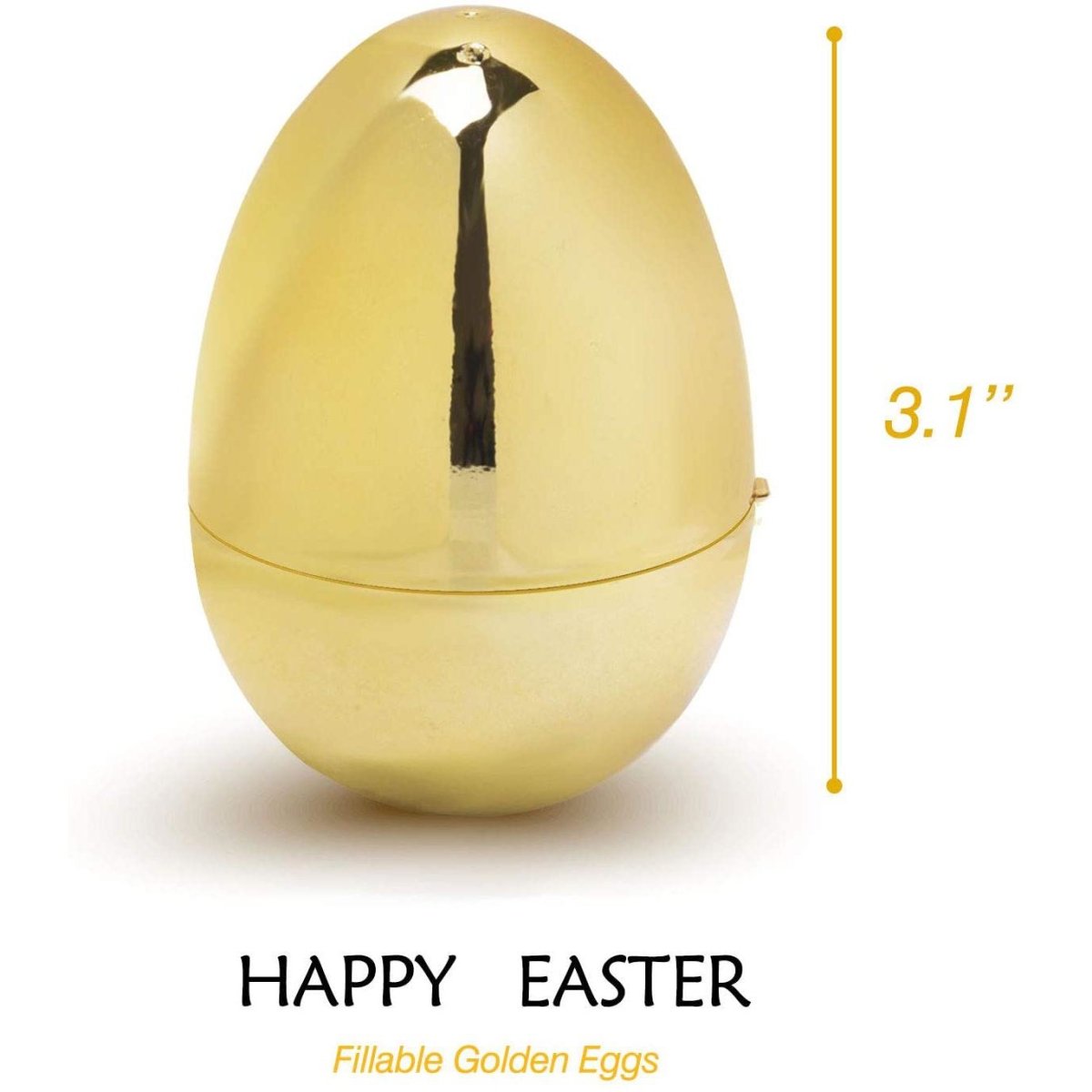 36 PCs Golden Fillable Easter Eggs | PopFun