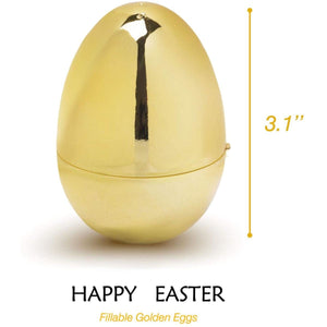 36 PCs Golden Fillable Easter Eggs | PopFun