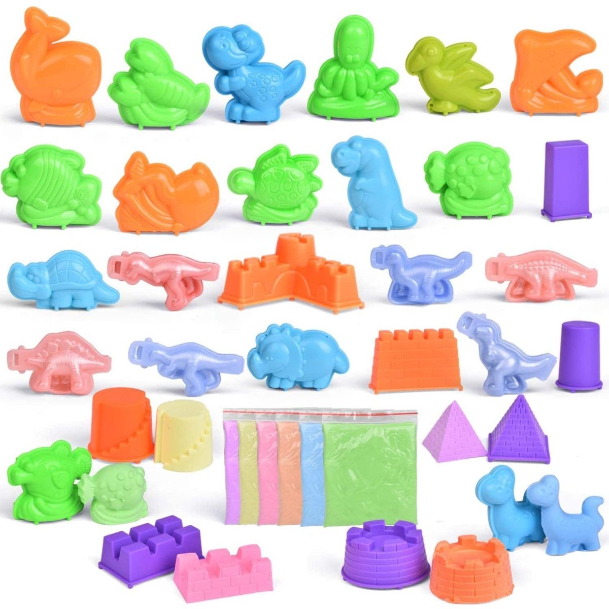 36 PCS Sand  & Clay Mold Kit Prefilled Easter Eggs | PopFun