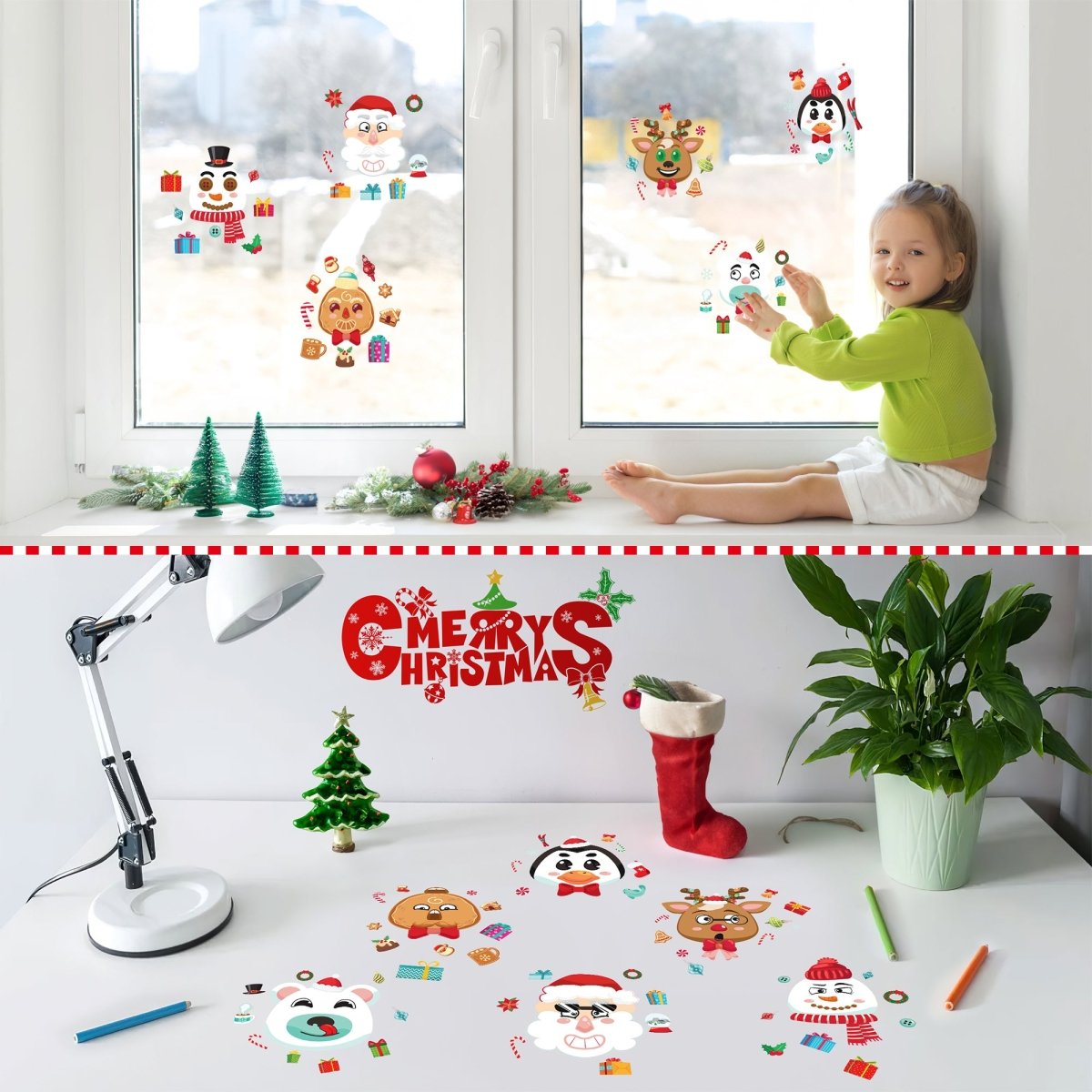 36PCS Christmas Themed Stickers - PopFun