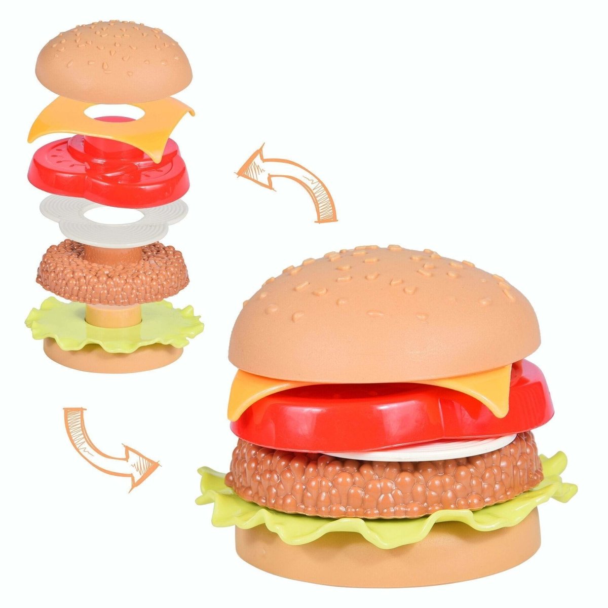 40 Pcs Pretend Play Fast Food Meal Set - PopFun