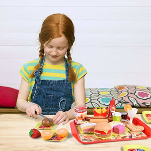 Pretend Play Fast Food Meal Set 40pcs