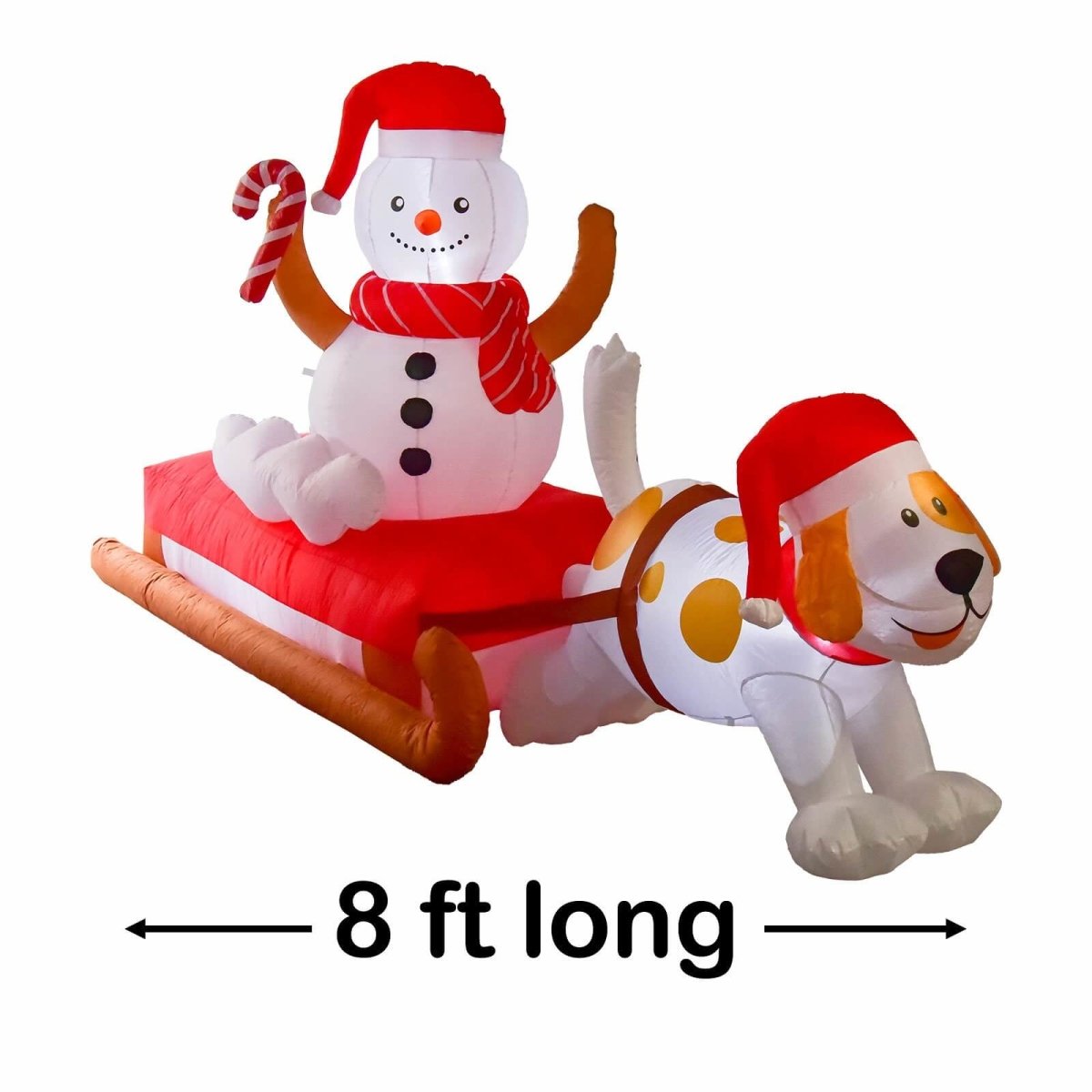 4.8' Ft Season's Sled Holiday Inflatable | PopFun