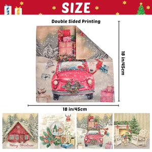 4PCS Vintage Christmas Pillow Covers - PopFun
