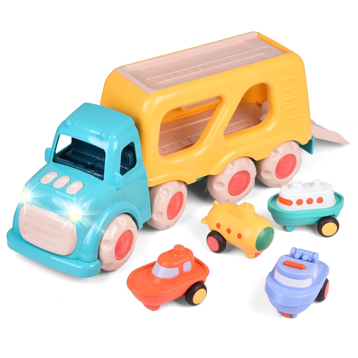 5-in-1 Carrier Truck Toy Set l PopFun