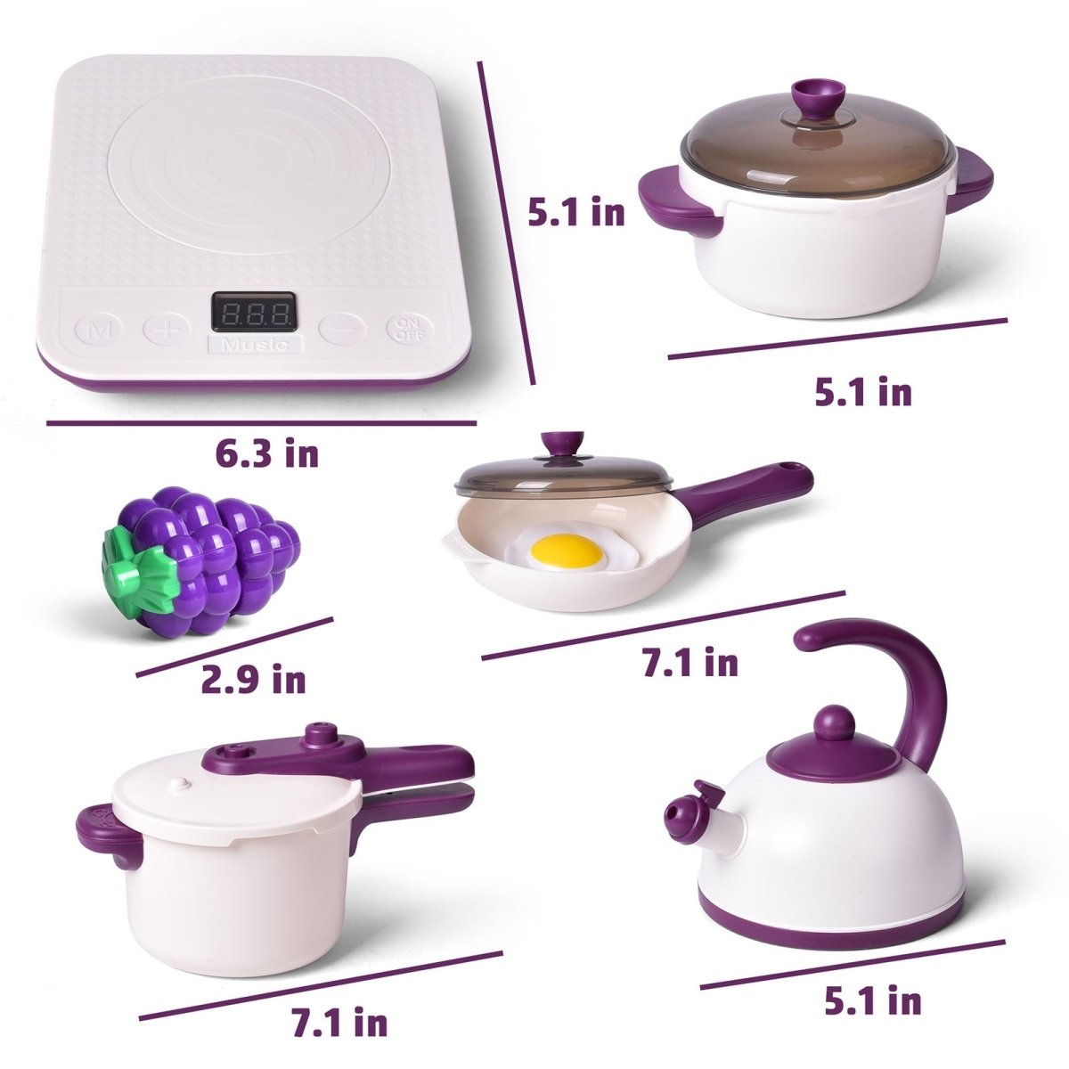 53 Pcs Kitchen Toy Pretend Play Set - PopFun