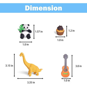 Animal & Food Erasers Gifts for Kids 58pcs