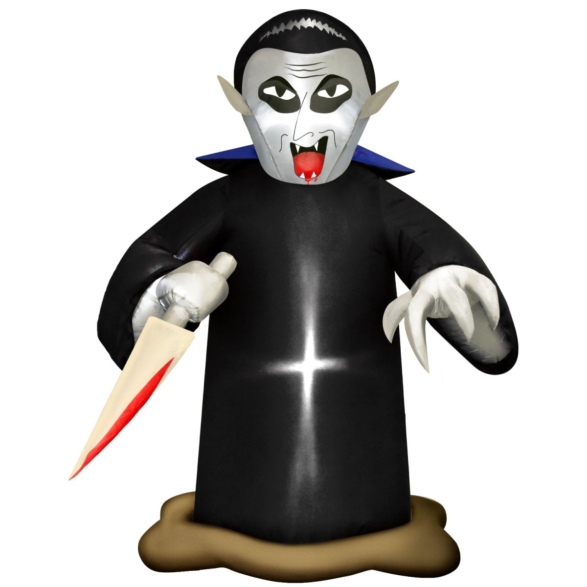 5ft Inflatable Murderous Vampire with LED Lights - PopFun