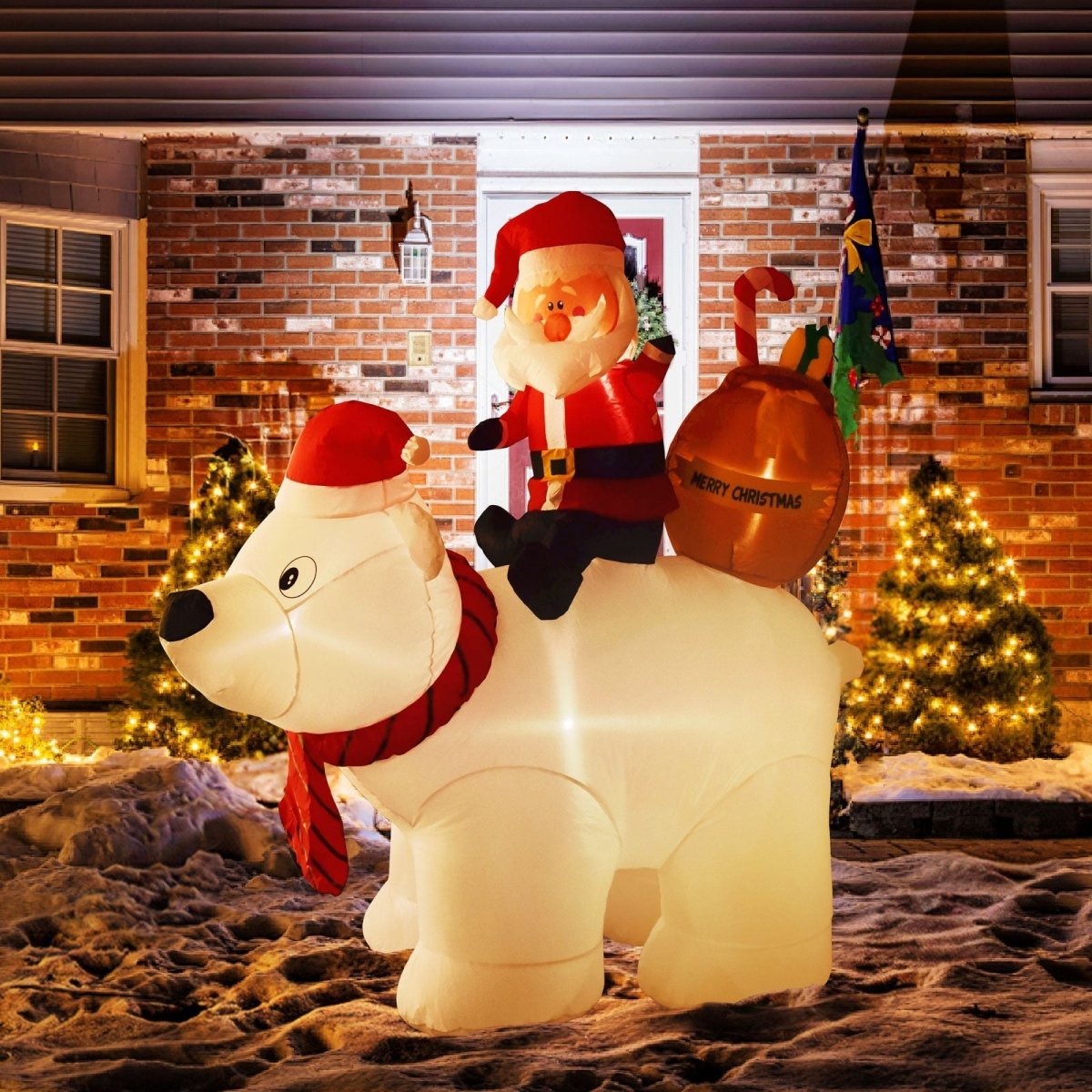 Present Toy Inflatable 6' Ft Bearing Gifts l Holiday Lawn Inflatables l PopFun