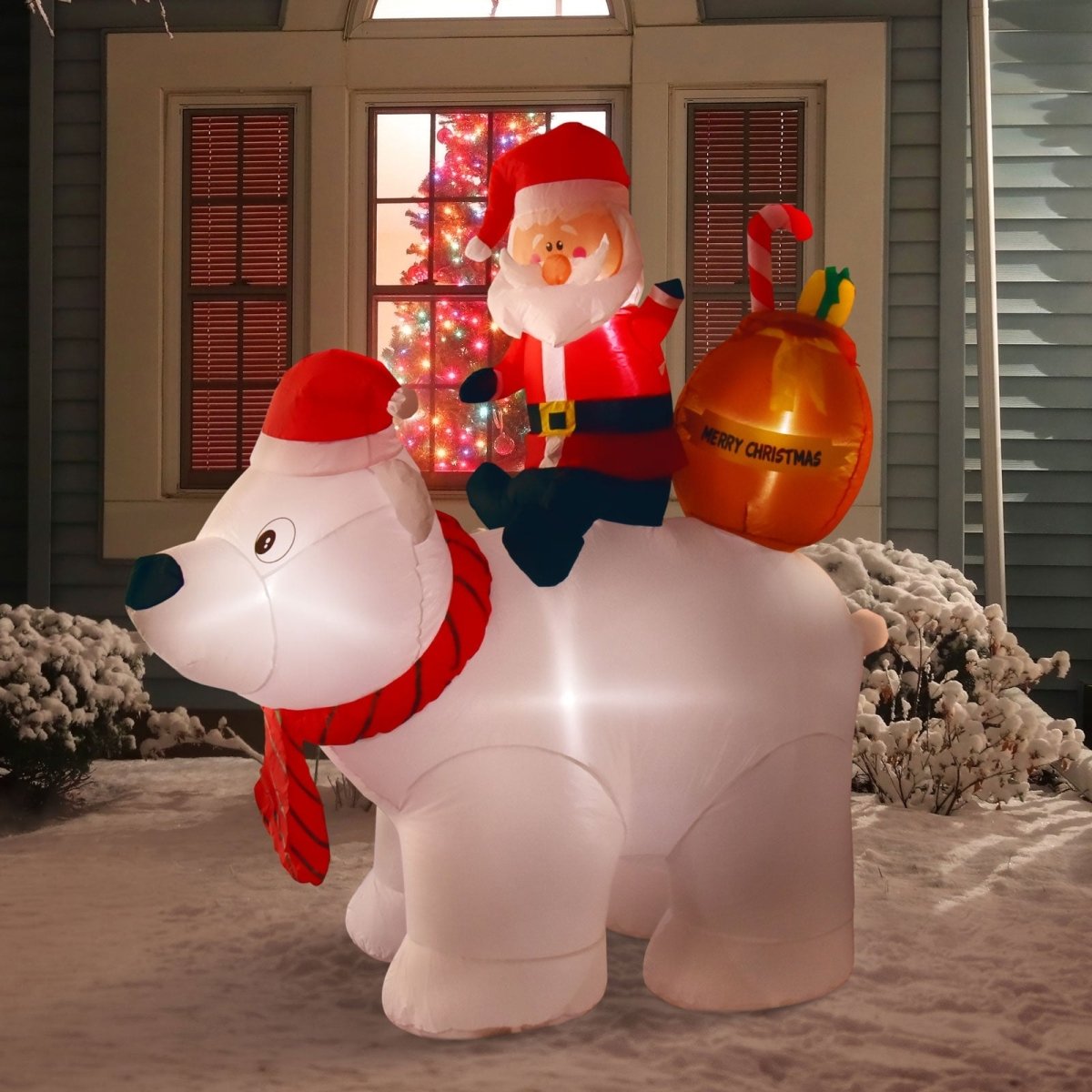 6' Ft Bearing Gifts Holiday Inflatable | PopFun