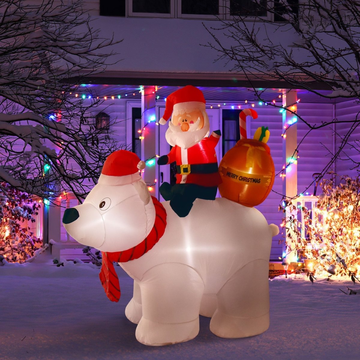 6' Ft Bearing Gifts Holiday Inflatable | PopFun