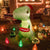 6' Ft Christmas Dinosaur Holiday Inflatable | PopFun