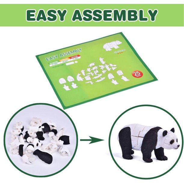 6 Pcs Wild Animal Building Blocks | PopFun