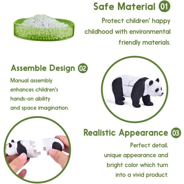 6 Pcs Wild Animal Building Blocks | PopFun