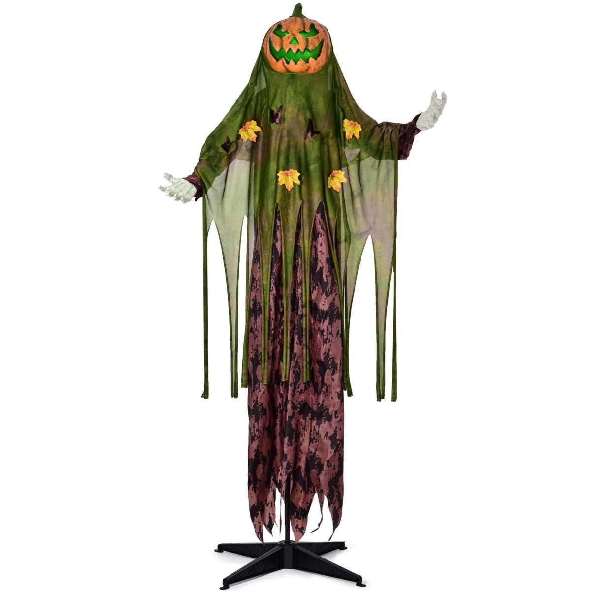 67" Halloween Interactive Standing Pumpkin Man with Lights and Sounds - Wholesale - PopFun