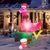 6FT Inflatable Christmas Pink Flamingo with LED Lights - Wholesale - PopFun