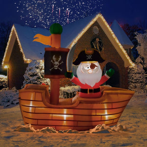 6'Ft Sea Santa Holiday Inflatable | PopFun