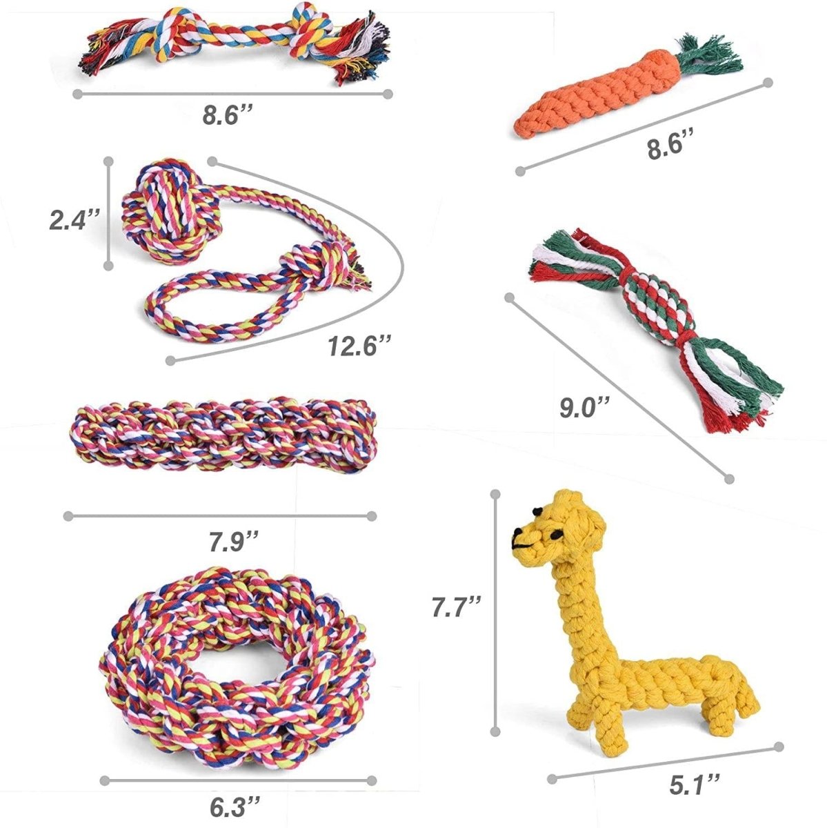 Chew Toy Set for Pets (7pcs) - PopFun