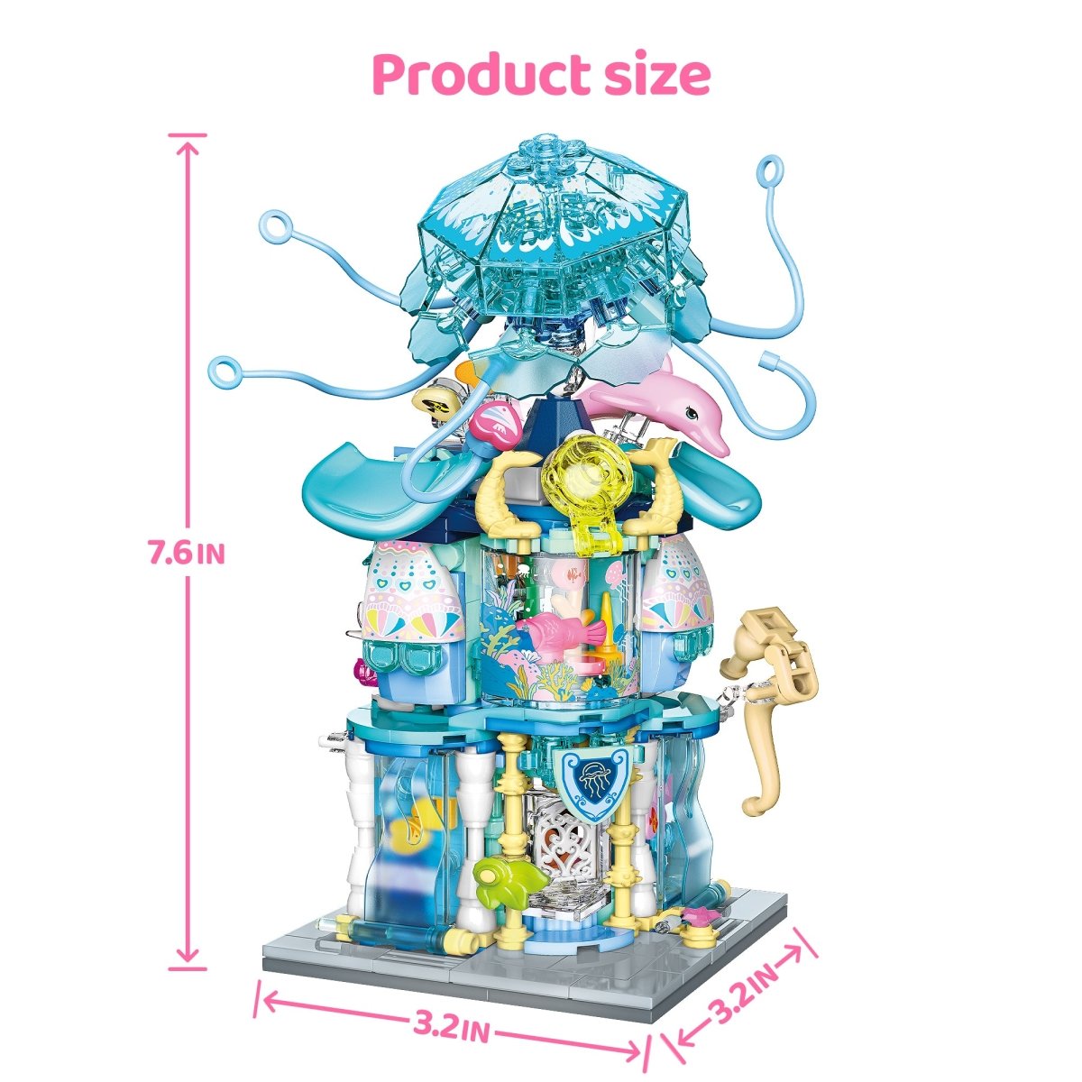 700PCS Fantasy Aquarium Building Blocks Set