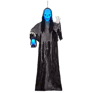 72" Hanging Interactive Reaper with LED and Sound Effects - PopFun