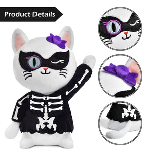8 inch Tall Halloween Cat Plush Toy - PopFun