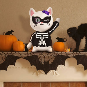 8 inch Tall Halloween Cat Plush Toy - PopFun