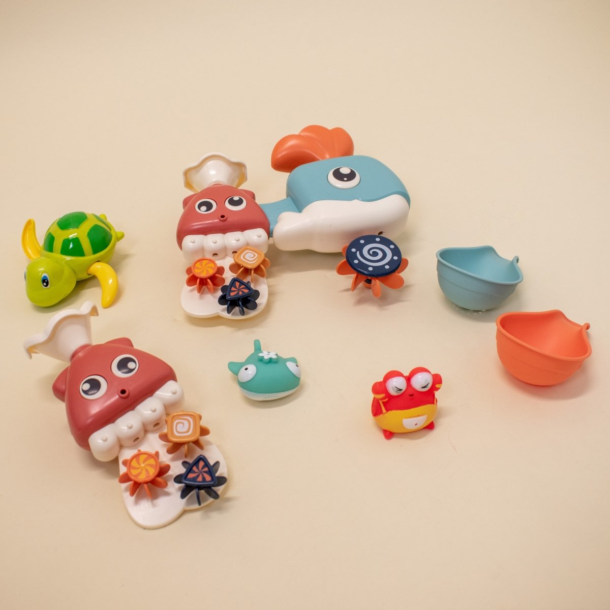 8 PCs Bath Squirter for Toddler - PopFun