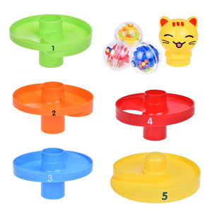 9-Layer Tower Ramp Cat Ball Drop Tower - PopFun