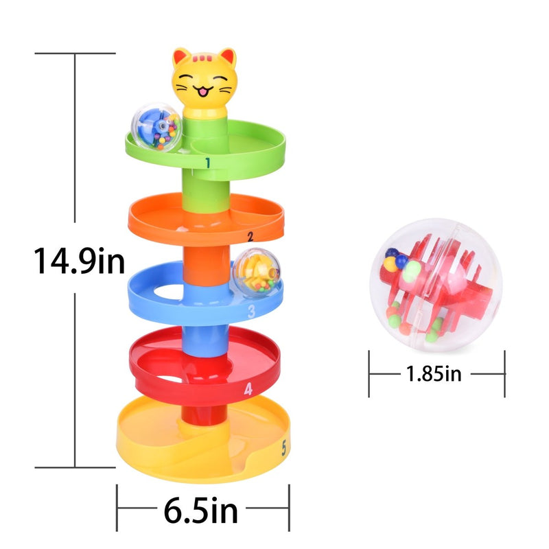 9-Layer Tower Ramp Cat Ball Drop Tower | PopFun