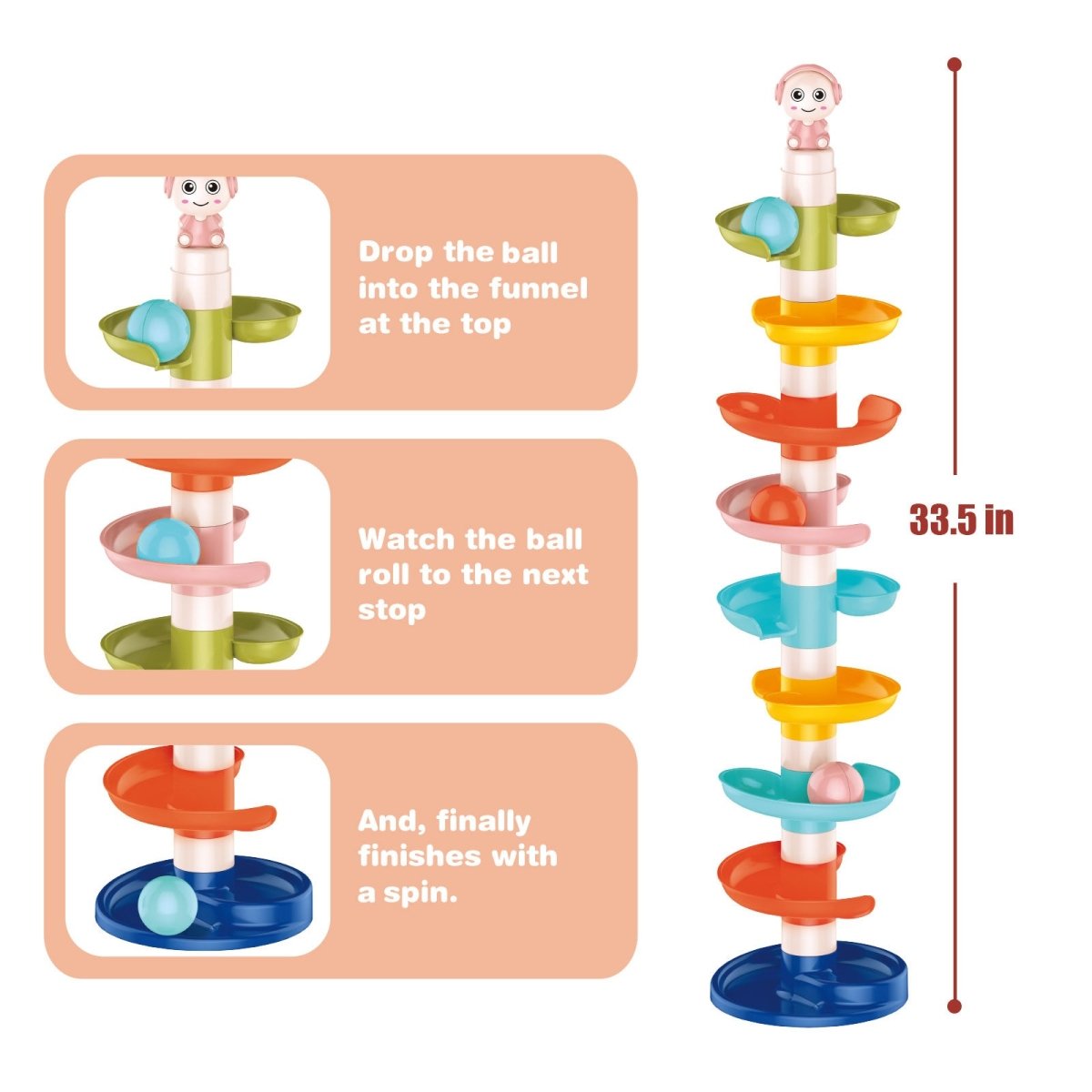 Ball Drop and Roll Tower Toys | Learning and Development Ball Drop and Roll Tower Toys | Learning and Development