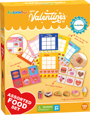 Valentines Day Game Cards with Tattoos Erasers & Stickers