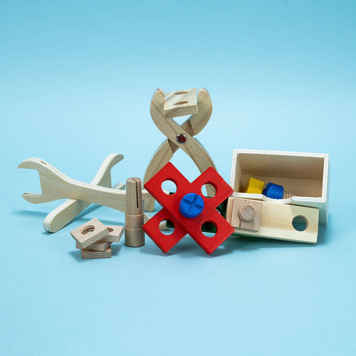 Classic Wooden Toolbox - PopFun