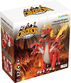 【】 Dragon LITTLE 30cm Dragon LITTLE 30cm Multi-Headed Dragon | Dragon Toy for Kids