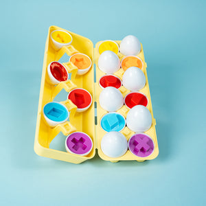Shape Matching Toy Egg Set (12pcs)