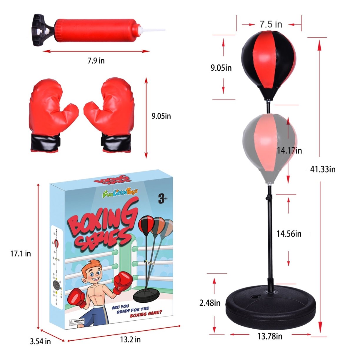 Adjustable Boxing Set for Kids - PopFun