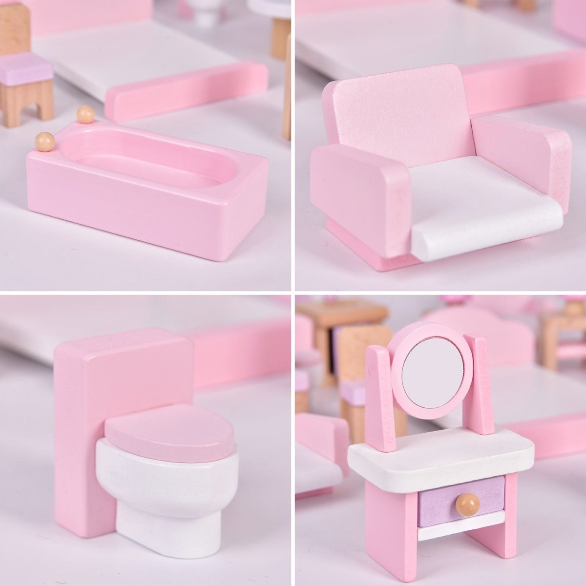 Adorable Dollhouse Furniture Set - PopFun
