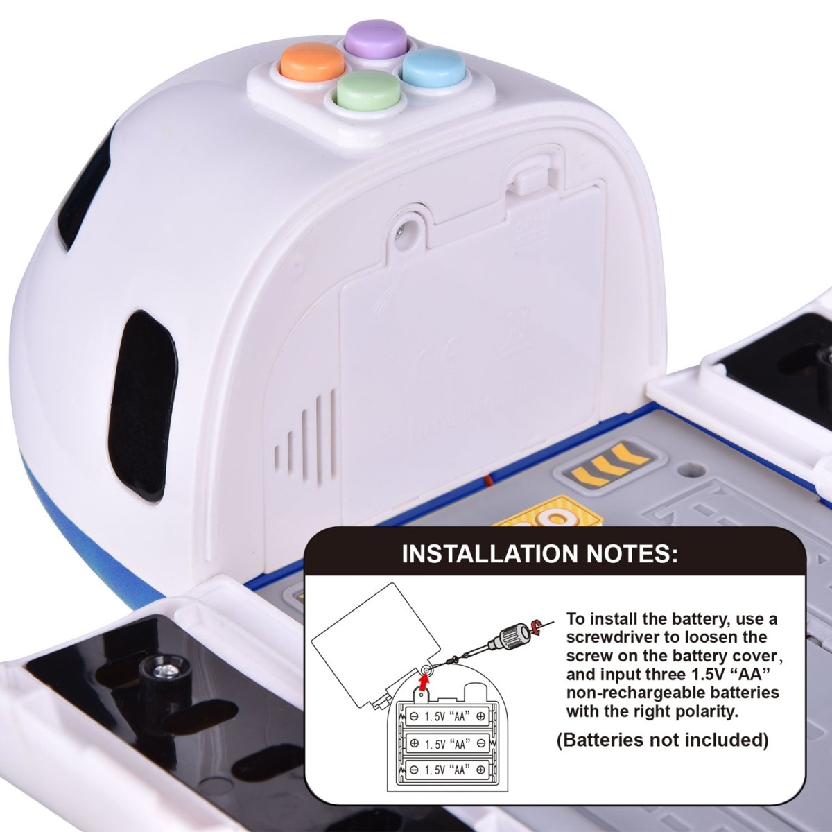 Airplane Toy with 6 Die-cast Police Toy Cars - PopFun