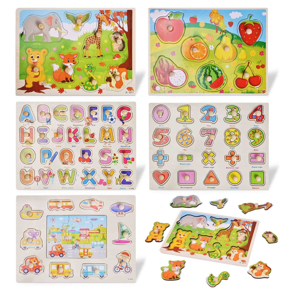 Alphabet Numbers and Animal Puzzles - PopFun