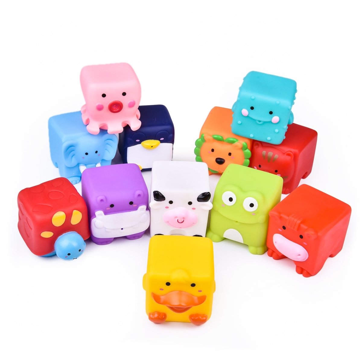 Animal Block Squirters Bath Toys - PopFun