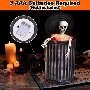 Animated Skeleton in a Trashcan - PopFun