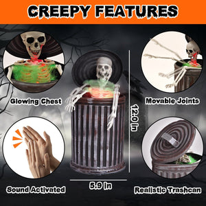 Animated Skeleton in a Trashcan - PopFun