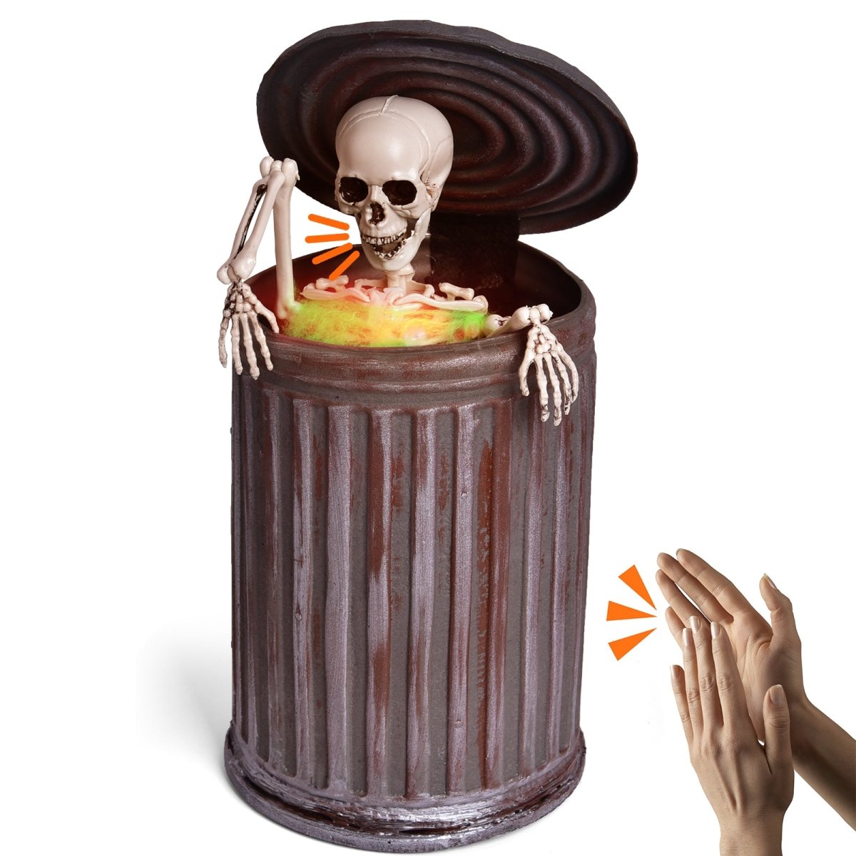 Animated Skeleton in a Trashcan - PopFun