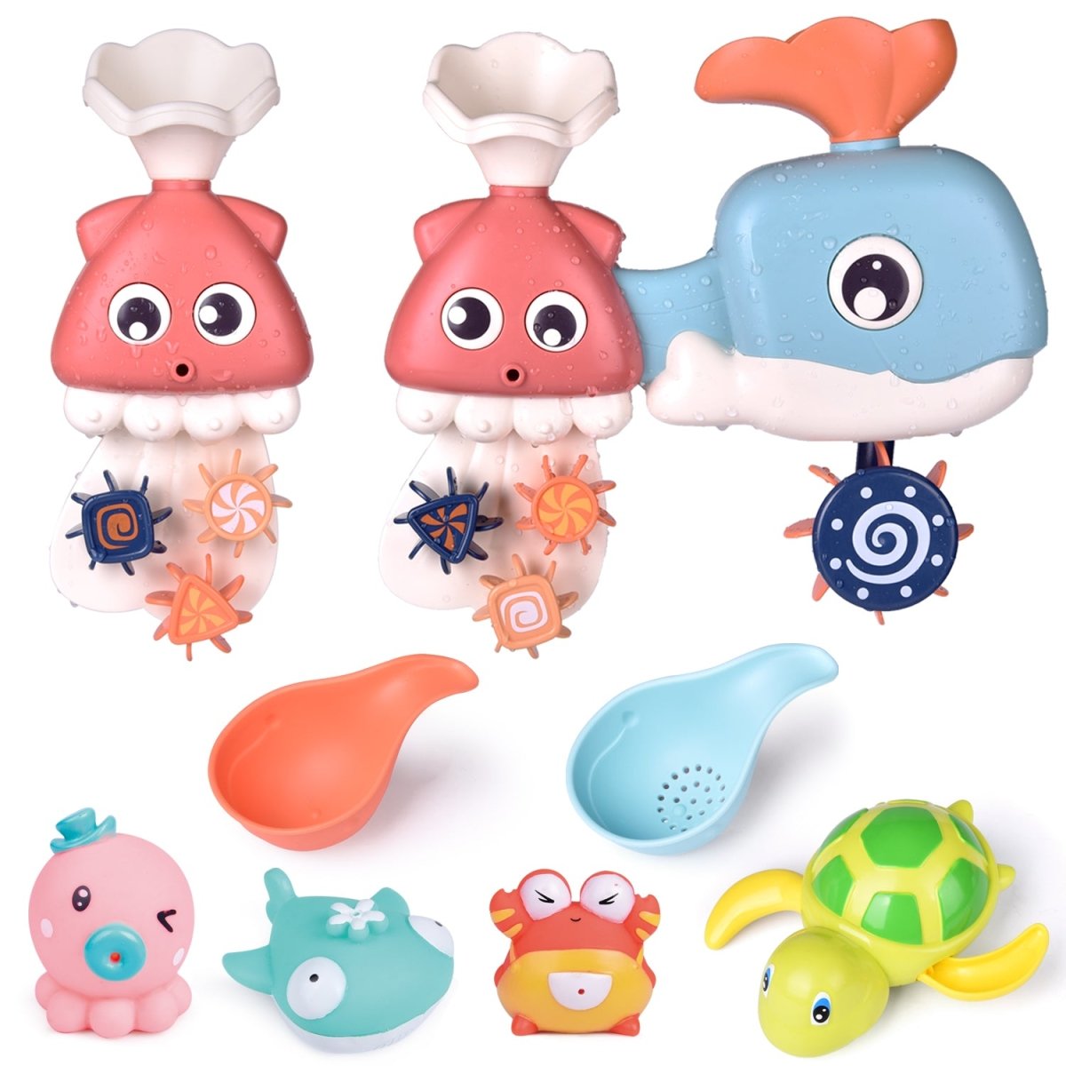 8 PCs Bath Squirter for Toddler - PopFun