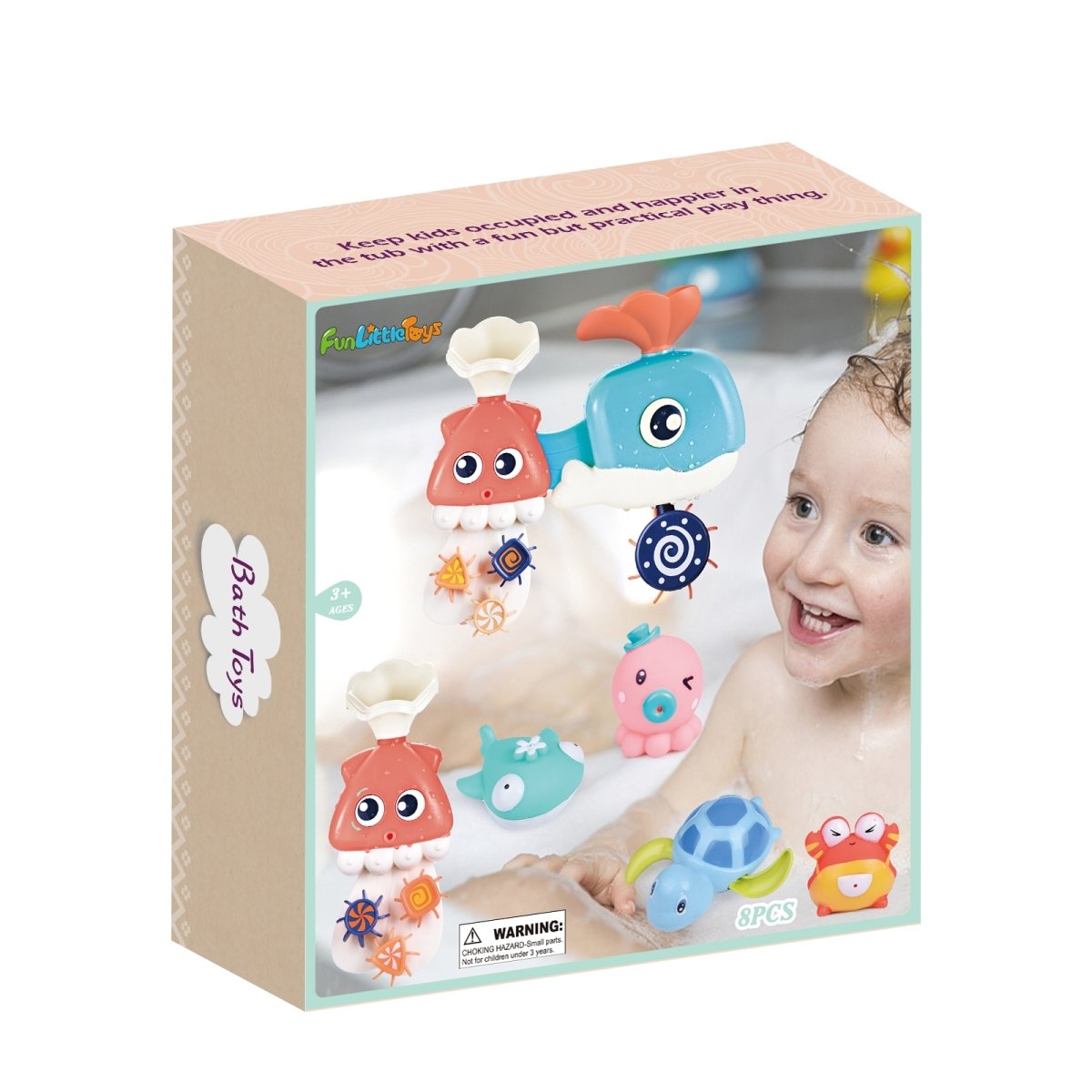 Bath Squirter for Toddler (8pcs) - PopFun